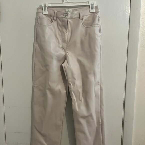 Wilfred Melina Cropped Vegan Leather Pants in Birch - Picture 2 of 6